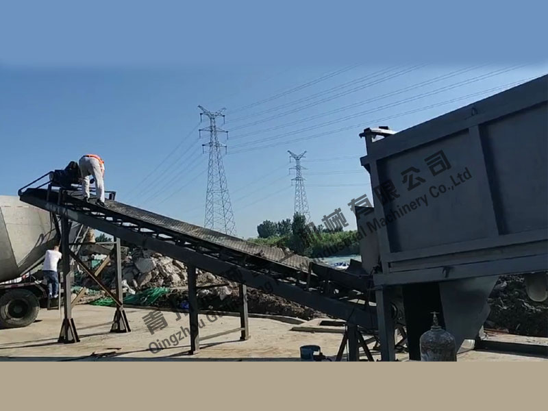 天津滾筒洗砂機安裝現(xiàn)場