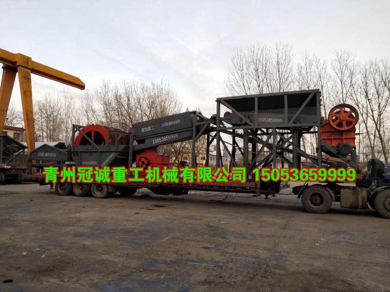 移動(dòng)鵝卵石制砂洗沙機(jī)